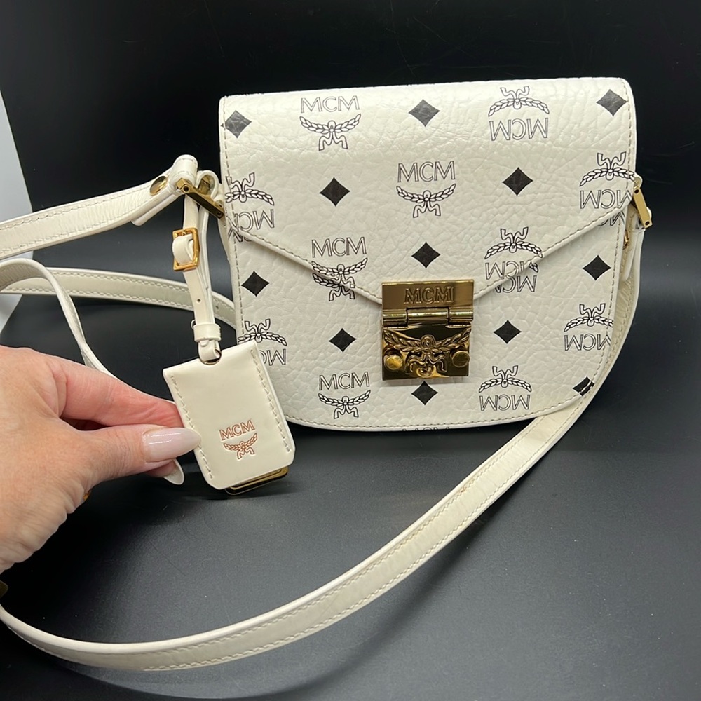MCM Patricia small Visetos bag with original leather hang tag!